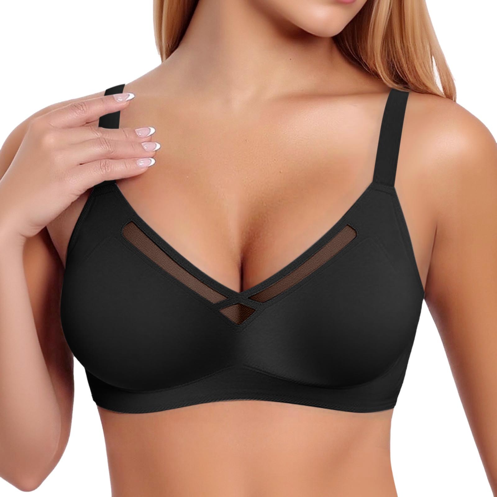 thumbnail image 2 of Sujetador deportivo sin costuras para mujer talla grande - fino como gelatina, antideslizante, con soporte push up, 2 of 4